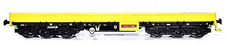 NPE Modellbau NW52234 - TT - Bauzugwagen Samms-u 454 unbeladen, DB AG, Ep. VI - Wagen 2